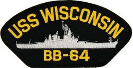 Antique Brass and Black Chrome Twist Pen USS Wisconsin Battleship